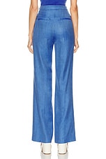 Gabriela Hearst Vesta Pant in Sapphire, view 3, click to view large image.