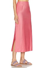 Gabriela Hearst Defina Skirt in Watermelon, view 2, click to view large image.