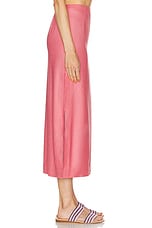 Gabriela Hearst Defina Skirt in Watermelon, view 3, click to view large image.