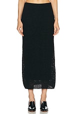 Gabriela Hearst Tanguy Skirt in Black, view 1, click to view large image.