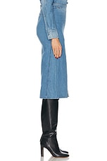 Gabriela Hearst Morelos Skirt in Light Blue Denim, view 3, click to view large image.