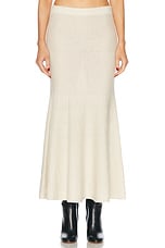 Gabriela Hearst Manni Skirt in Ivory, view 1, click to view large image.