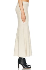 Gabriela Hearst Manni Skirt in Ivory, view 3, click to view large image.