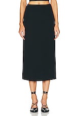 Gabriela Hearst Manuela Skirt in Black, view 1, click to view large image.
