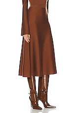 Gabriela Hearst Freddie Skirt in Cognac, view 2, click to view large image.