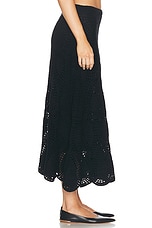 Gabriela Hearst Cleo Skirt in Black, view 3, click to view large image.