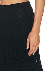 Gabriela Hearst Cleo Skirt in Black, view 6, click to view large image.