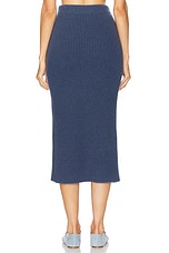 Gabriela Hearst Matre Skirt in Denim, view 4, click to view large image.