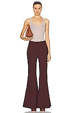Gabriela Hearst Nevin Pointelle Tank Top in Oatmeal, view 4, click to view large image.