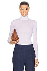 Gabriela Hearst Costa Turtleneck in Ivory, view 1, click to view large image.