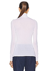 Gabriela Hearst Costa Turtleneck in Ivory, view 3, click to view large image.