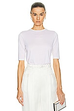 Gabriela Hearst Brunner Basic Tee in Ivory, view 1, click to view large image.