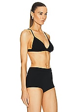 Gabriela Hearst Chevier Bra in Black, view 2, click to view large image.