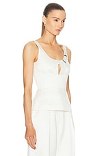 Gabriela Hearst Avalon Top in Ivory, view 2, click to view large image.
