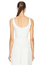Gabriela Hearst Avalon Top in Ivory, view 4, click to view large image.