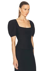 Gabriela Hearst Amer Top in Black, view 2, click to view large image.