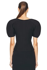 Gabriela Hearst Amer Top in Black, view 3, click to view large image.