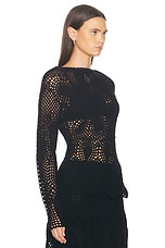 Gabriela Hearst Capps Top in Black, view 2, click to view large image.