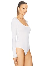 Gabriela Hearst Emily Bodysuit in Ivory, view 3, click to view large image.