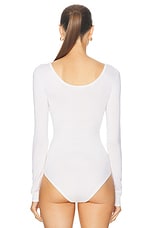 Gabriela Hearst Emily Bodysuit in Ivory, view 4, click to view large image.