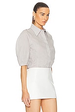 Gabriela Hearst Sansi Top in Limestone, view 2, click to view large image.