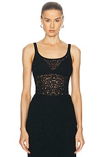 Gabriela Hearst Desnos Bodysuit in Black, view 1, click to view large image.