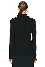 Gabriela Hearst Deidre Top in Black, view 3, click to view large image.