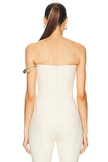 Gabriela Hearst Laurel Top in Ivory, view 4, click to view large image.