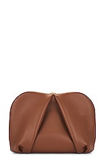 Gabriela Hearst Taylor Clutch in Cognac, view 3, click to view large image.