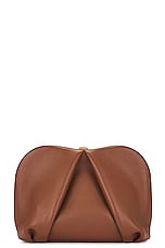 Gabriela Hearst Taylor Clutch in Cognac, view 4, click to view large image.