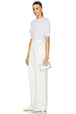 Gabriela Hearst Callas Clutch in Cream, view 2, click to view large image.