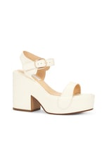 Gabriela Hearst Iris Sandal in Ivory, view 2, click to view large image.