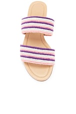 Gabriela Hearst Lora Sandal in Watermelon Multi, view 4, click to view large image.