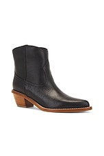 Gabriela Hearst Leduc Boot in Black, view 2, click to view large image.