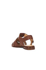 Gabriela Hearst Lynn Sandal in Cognac, view 3, click to view large image.