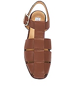 Gabriela Hearst Lynn Sandal in Cognac, view 4, click to view large image.