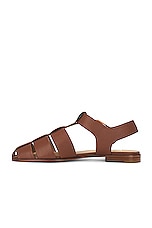 Gabriela Hearst Lynn Sandal in Cognac, view 5, click to view large image.