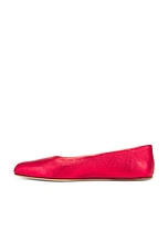 Gabriela Hearst Andre Ballerina Flat in Metallic Red, view 5, click to view large image.