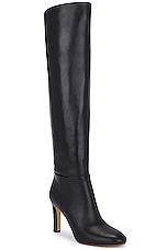 Gabriela Hearst Linda Over The Knee Boot in Black, view 2, click to view large image.