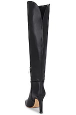 Gabriela Hearst Linda Over The Knee Boot in Black, view 3, click to view large image.
