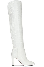 Gabriela Hearst Linda Over The Knee Boot in White, view 1, click to view large image.