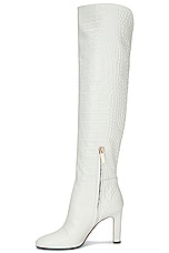 Gabriela Hearst Linda Over The Knee Boot in White, view 5, click to view large image.