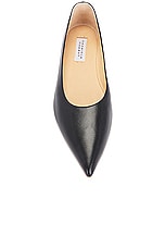 Gabriela Hearst Fleur Flat in Black, view 4, click to view large image.