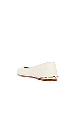 Gabriela Hearst Fleur Flat in Ivory, view 3, click to view large image.