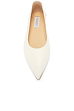 Gabriela Hearst Fleur Flat in Ivory, view 4, click to view large image.