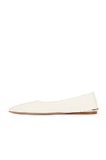Gabriela Hearst Fleur Flat in Ivory, view 5, click to view large image.