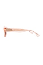 Cult Gaia X Thierry Lasry Jaya Sunglasses in Translucent Pink, view 3, click to view large image.