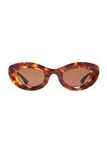 Cult Gaia X Thierry Lasry Jazz Sunglasses in Tortoise Shell, view 1, click to view large image.