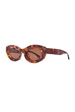 Cult Gaia X Thierry Lasry Jazz Sunglasses in Tortoise Shell, view 2, click to view large image.
