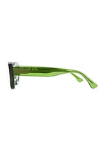 Cult Gaia X Thierry Lasry Jazz Sunglasses in Translucent Green, view 3, click to view large image.